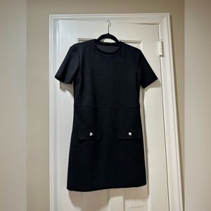 NWT black mini zara shirt dress size xs